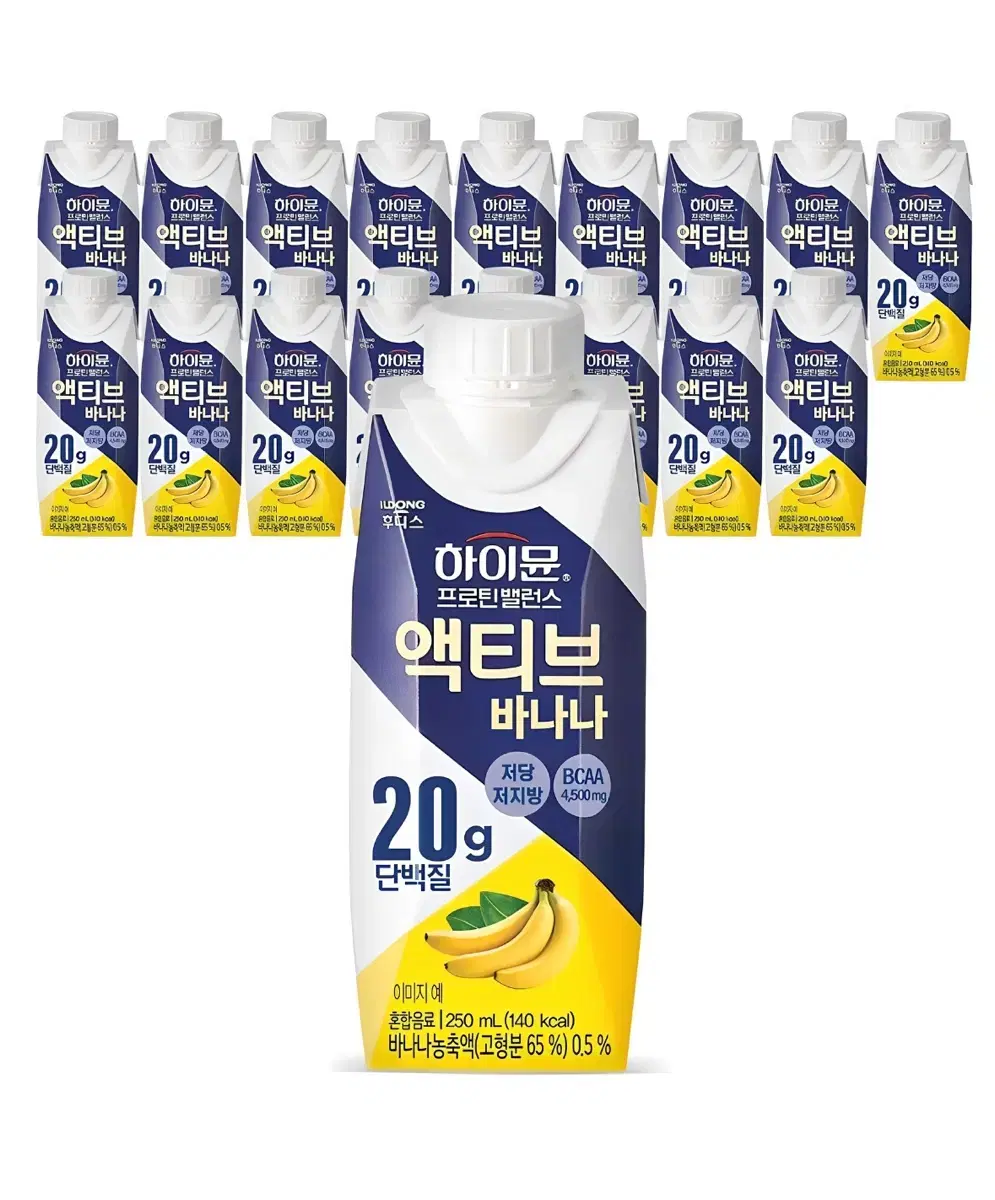 무배 하이뮨 프로틴 밸런스 액티브 바나나 250ml 18개